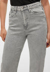 Vero Moda Tessa Rhinestone Wide Jeans, Grey