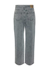 Vero Moda Tessa Belted Wide Leg Jeans, Medium Grey Denim
