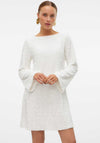 Vero Moda Laila Sequin Bow Dress, White