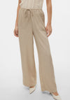 Vero Moda Melaney Relaxed Wide Leg Trousers, Beige