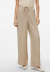 Vero Moda Melaney Relaxed Wide Leg Trousers, Beige