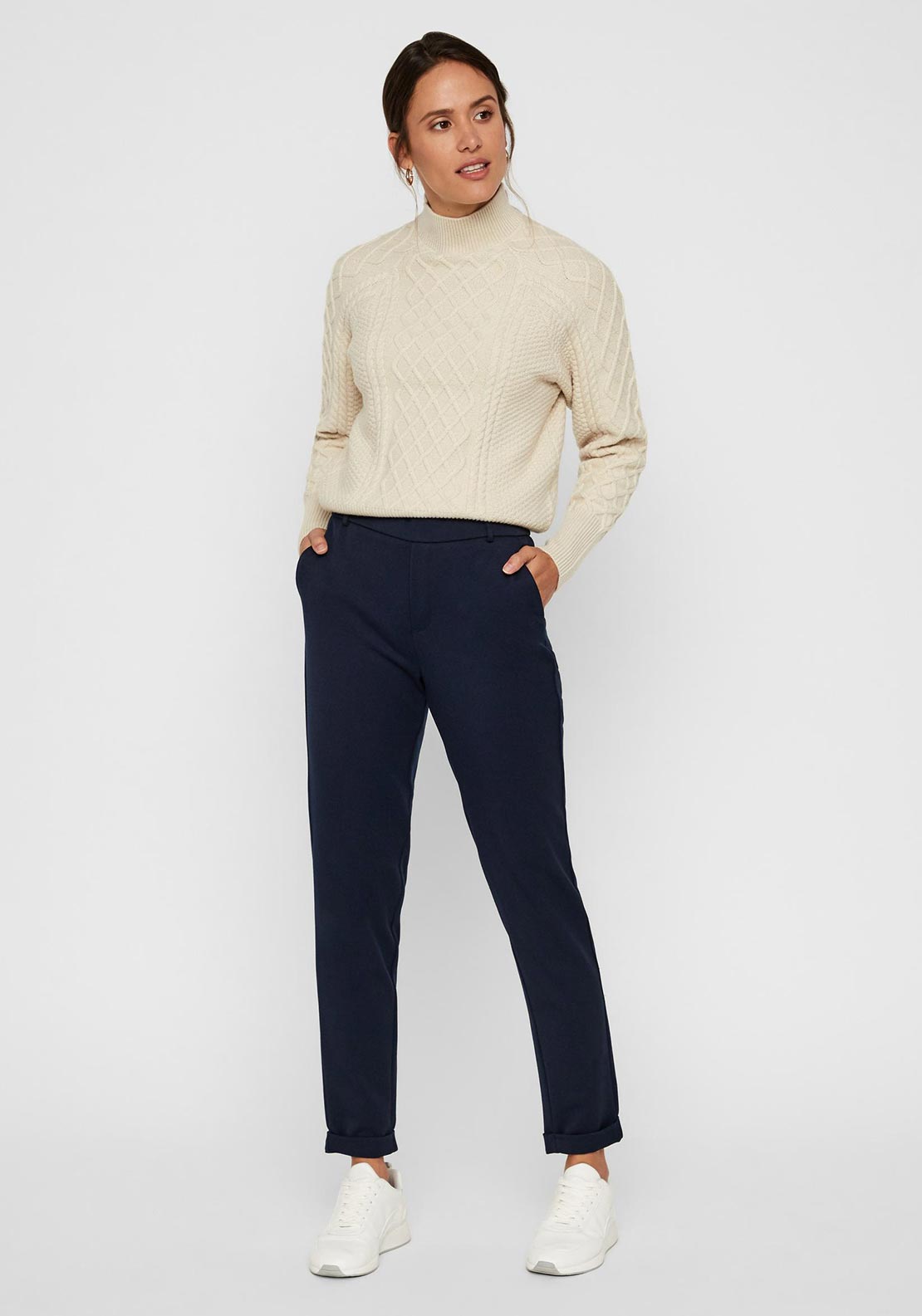 Vero Moda Maya Slim Leg Trousers, Night Sky