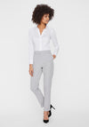 Vero Moda Maya Slim Leg Trousers, Light Grey Melange