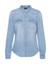 Vero Moda Maria Denim Slim Shirt, Light Blue Denim