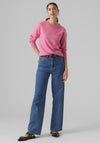 Vero Moda Doffy Soft Knit Jumper, Fuchsia Purple