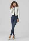 Vero Moda Luna Denim Jacket, Cloud Dancer