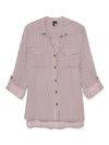 Vero Moda Bumpy Striped Shirt, Pink & White