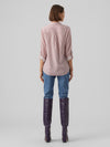 Vero Moda Bumpy Striped Shirt, Pink & White