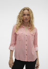 Vero Moda Bumpy Striped Shirt, Cayenne