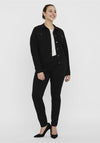 Vero Moda Curve Runa Slim Denim Jacket, Black