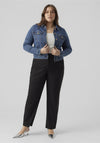 Vero Moda Curve Runa Slim Denim Jacket, Medium Blue