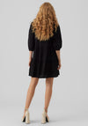 Vero Moda Pretty Tiered Smock Mini Dress, Black