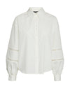 Vero Moda Eya Lace Detail Sleeved Shirts, Snow White