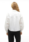 Vero Moda Eya Lace Detail Sleeved Shirts, Snow White