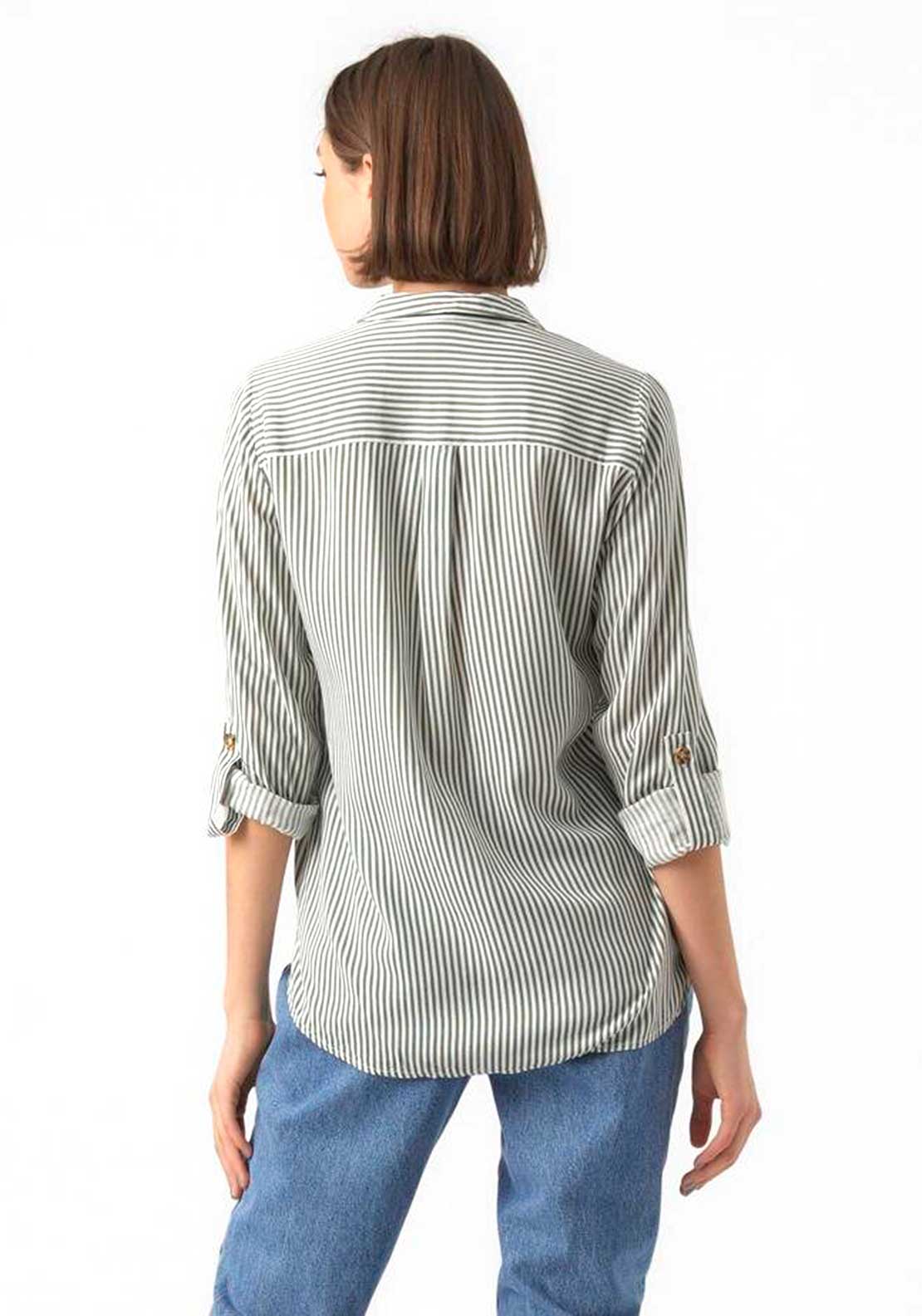Vero Moda Bumpy Striped Shirt, Laurel Wreath & Snow White