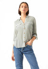 Vero Moda Bumpy Striped Shirt, Laurel Wreath & Snow White