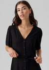 Vero Moda Alba Buttoned Mini Dress, Black