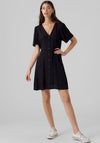 Vero Moda Alba Buttoned Mini Dress, Black