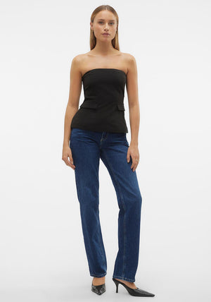 Vero Moda Alora Tailored Bandeau Top, Black