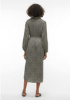 Vero Moda Izel Maxi Shirt Dress, Black & Birch