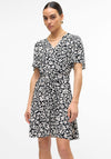 Vero Moda Alba Floral Print Dress, Black