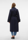 Vero Moda Blog Long Trench Coat, Navy