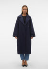 Vero Moda Blog Long Trench Coat, Navy