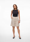 Vero Moda Nancy Bermuda Shorts, Silver Melange