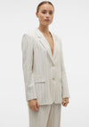 Vero Moda Mindy Pinstripe Blazer, Beige