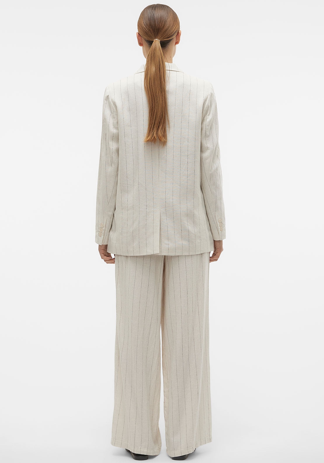Vero Moda Mindy Pinstripe Blazer, Beige