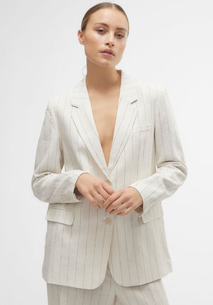Vero Moda Mindy Pinstripe Blazer, Beige