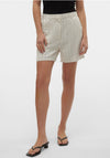 Vero Moda Mindy Pinstripe Shorts, Beige
