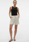 Vero Moda Mindy Pinstripe Shorts, Beige