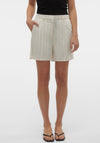 Vero Moda Mindy Pinstripe Shorts, Beige
