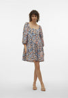 Vero Moda Ginny Floral Mini Dress, Black
