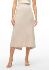 Vero Moda My Milo Linen Blend Skirt, Silver Lining