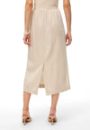 Vero Moda My Milo Linen Blend Skirt, Silver Lining