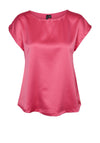 Vero Moda Merle Material Mix Top, Raspberry Sorbet