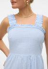 Vero Moda Jackie Smock Midi Dress, Skyway