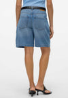 Vero Moda Evelyn Long Denim Shorts, Light Blue