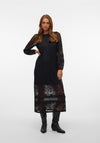 Vero Moda Bella Lace Midi Dress, Black