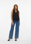 Vero Moda Naja V-Neck Top, Black