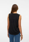 Vero Moda Naja V-Neck Top, Black