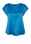 Vero Moda Merle Material Mix Top, Ibiza Blue