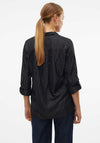 Vero Moda Bumpy Glitter Striped Shirt, Black