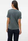 Vero Moda Paulina Short Sleeve T Shirt, Green