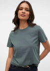Vero Moda Paulina Short Sleeve T Shirt, Green