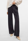 Vero Moda Carmen Pleated Wide Leg Trousers, Grey