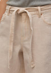 Vero Moda Edea Belted Denim Shorts, Beige