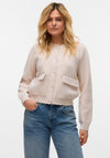 Vero Moda Apple Bomber Cardigan, Cream
